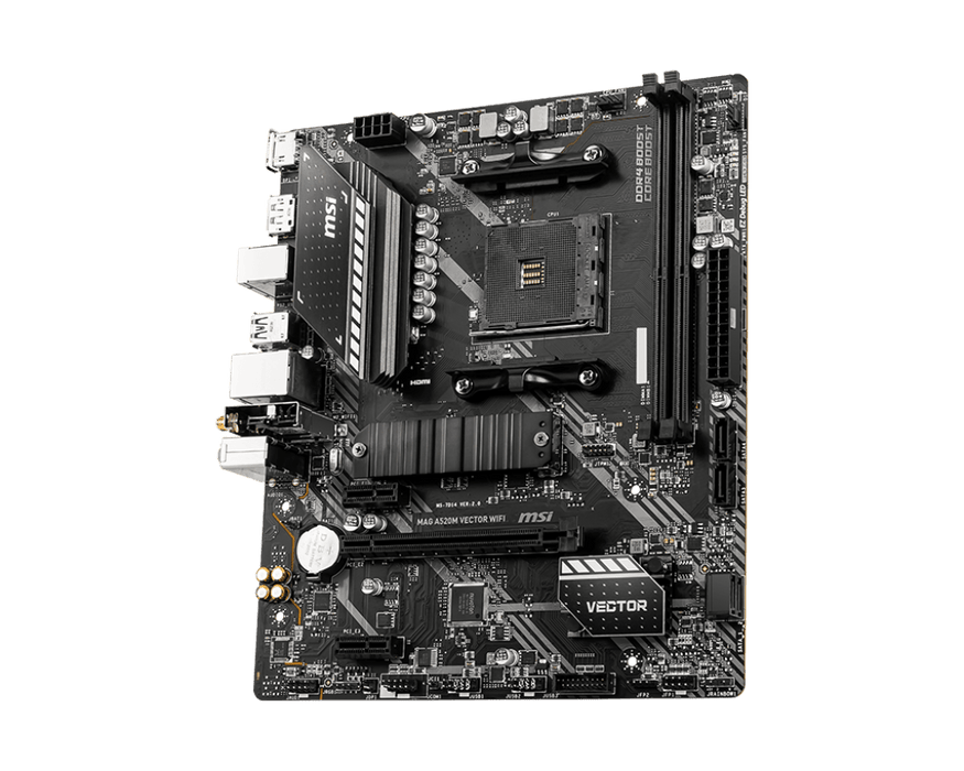 MSI MAG A520M Vector WIFI Micro ATX AM4 Motherboard