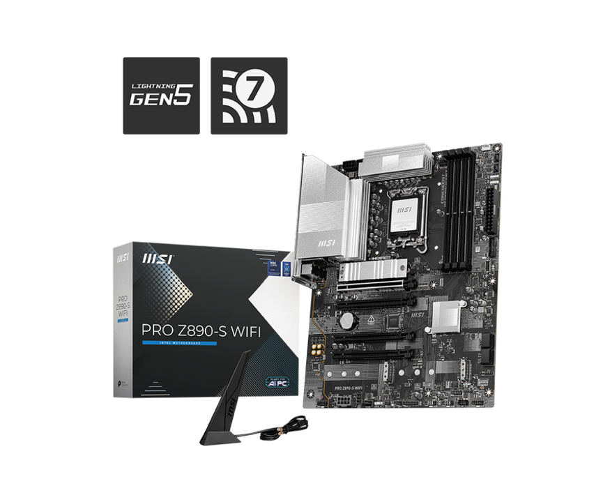 MSI PRO Z890-S WIFI ATX LGA 1851 Motherboard