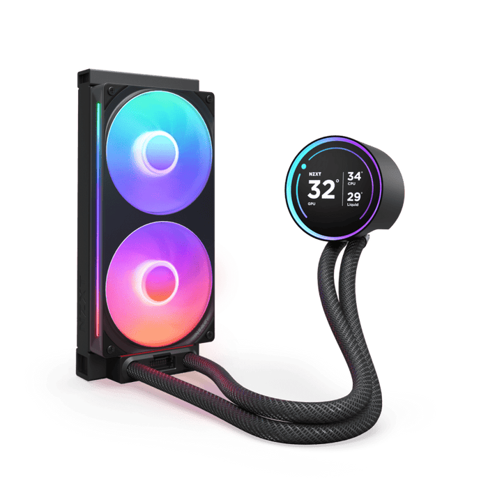 NZXT Kraken 240 Elite RGB 2024 Black LCD AIO Liquid Cooler