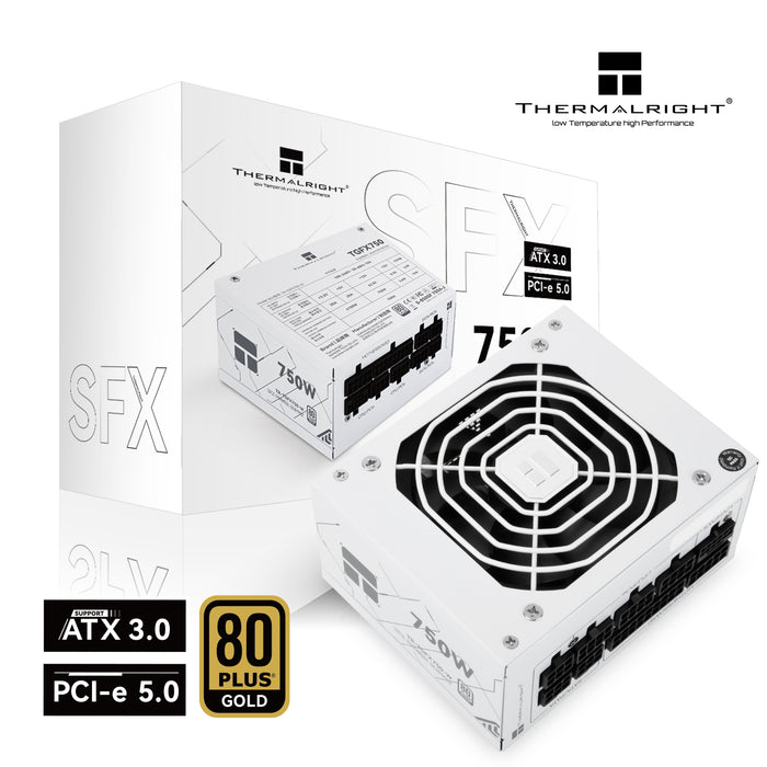 750W Thermalright TGFX-750W White ATX 3.0 Gold Modular SFX PSU