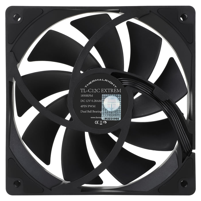 Thermalright TL-C12C EXTREM Black 120mm PWM Fan