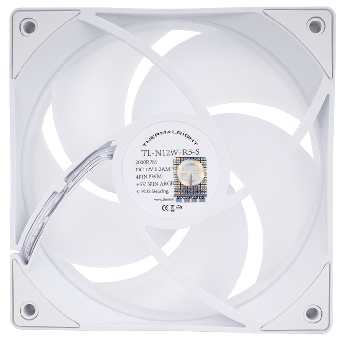 Thermalright TL-N12W-R5-S White A-RGB 120mm PWM Fan
