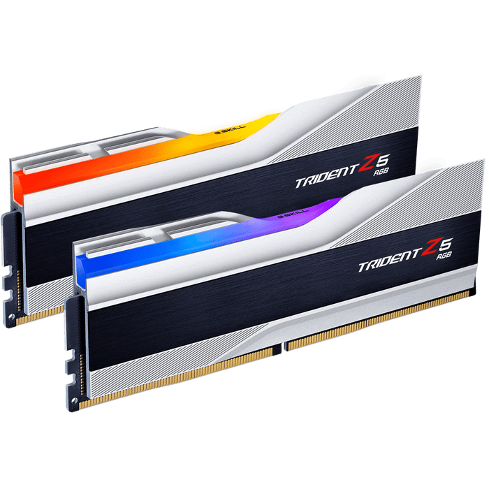 32GB (2x16GB) DDR5 7200MHZ CL34 G.Skill Trident Z5 Silver RGB RAM