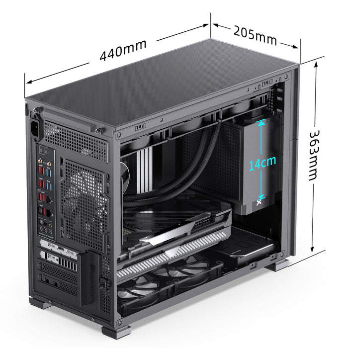 Jonsbo D31 Mesh Screen Black Micro-ATX Case