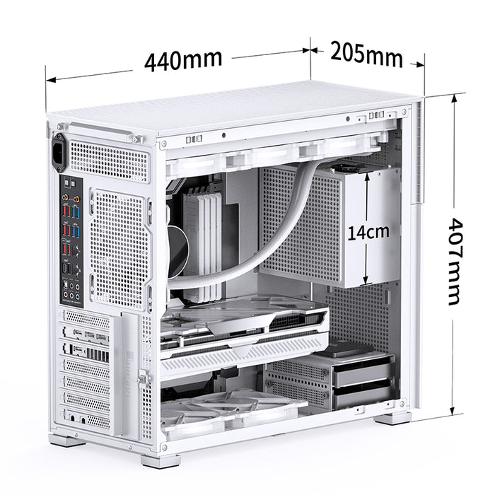 Jonsbo D41 Standard Screen White ATX Case