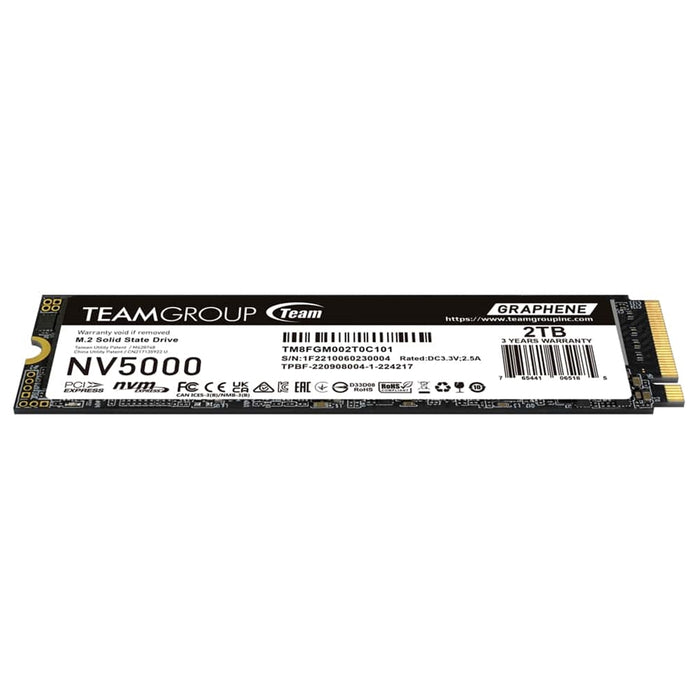 2TB TeamGroup NV5000 PCIe 4.0 NVMe M.2 SSD