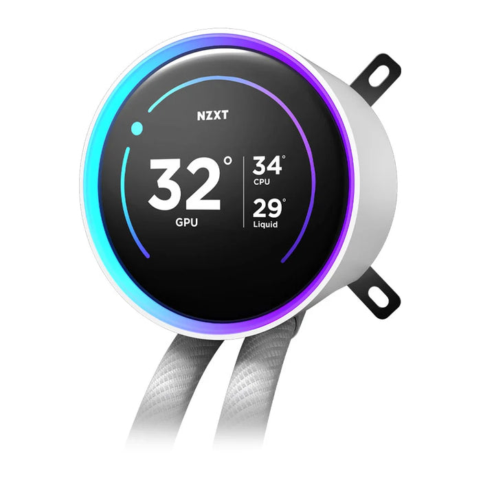 NZXT Kraken 420 Elite RGB White LCD AIO Liquid Cooler