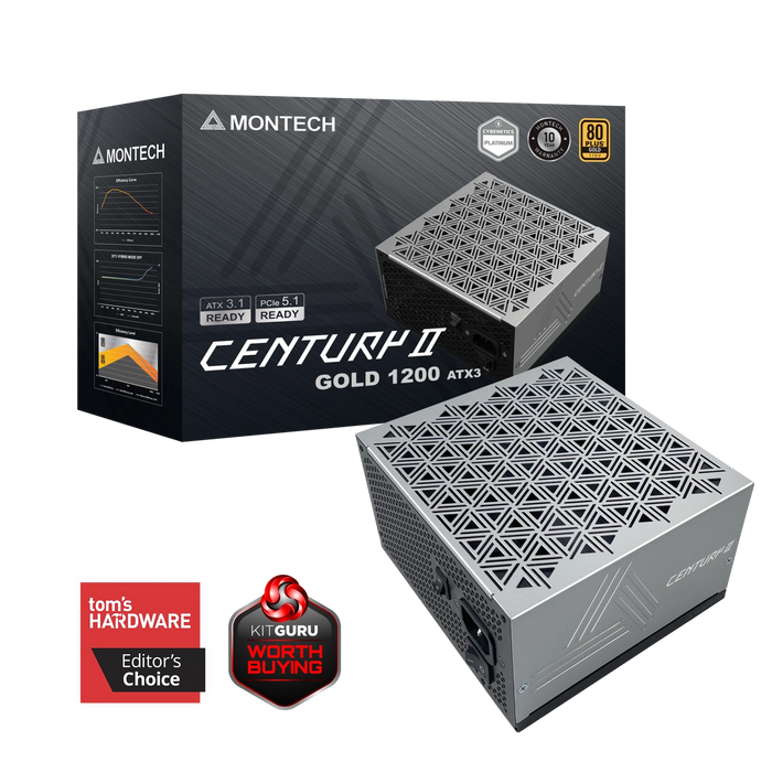 1200W Montech Century II ATX 3.1 Gold Modular PSU