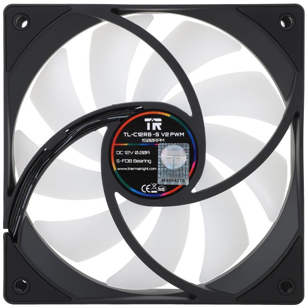 Thermalright TL-C12RB-S V2 Black A-RGB Reverse 120mm PWM Fan