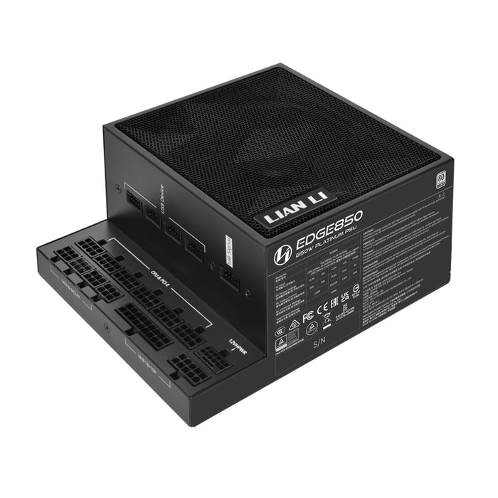 850W Lian Li Edge ATX 3.1 Platinum Modular PSU Black