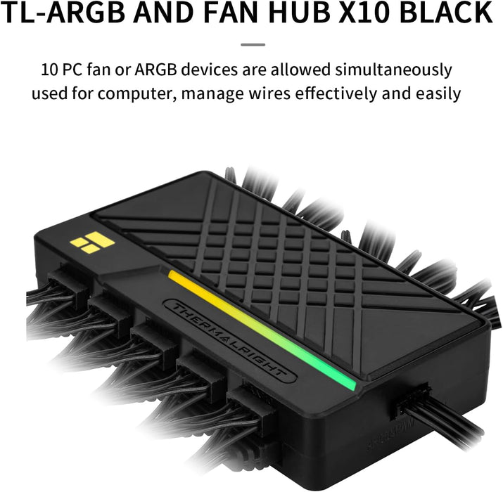 Thermalright 10-Port PWM Fan and ARGB SATA Powered Hub