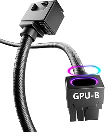 Asiahorse Hydrus 8 Pin PCIE Black ARGB GPU Extension Cable