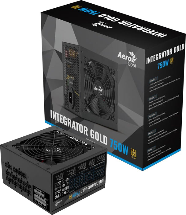 750W Aerocool Integrator Gold ATX Gold Fully Modular PSU