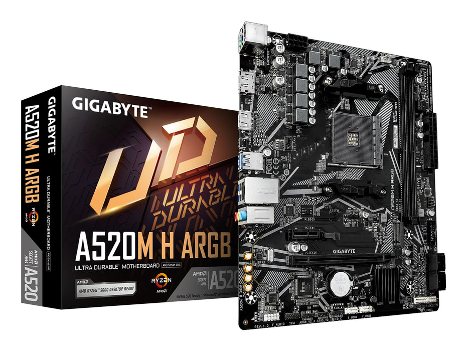 Gigabyte A520M H ARGB Micro-ATX AM4 Motherboard