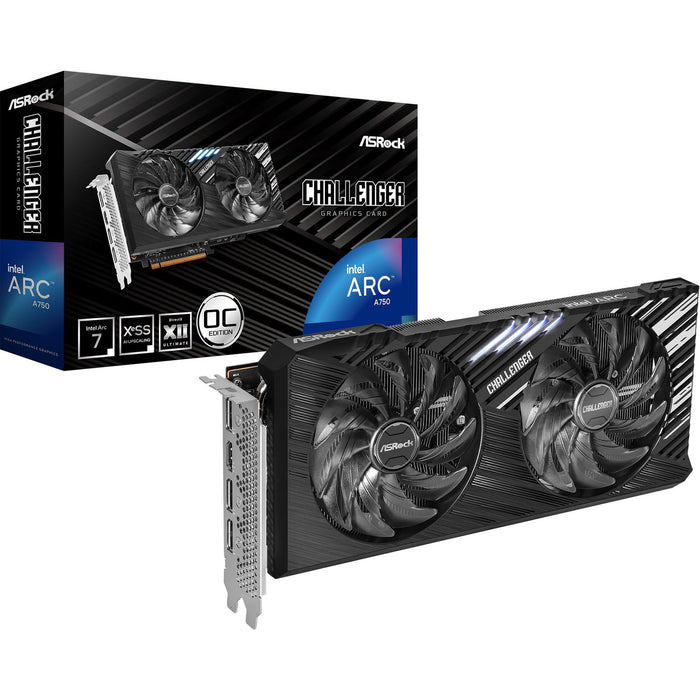 ASRock Intel Arc A750 Challenger SE OC 8GB Graphics Card