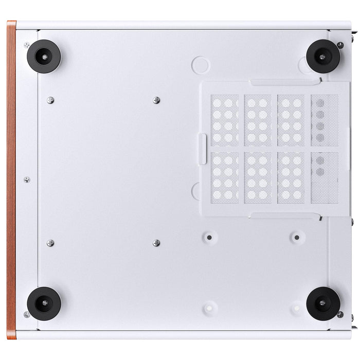 Jonsbo V12 White TG Wood Micro-ATX PC Case