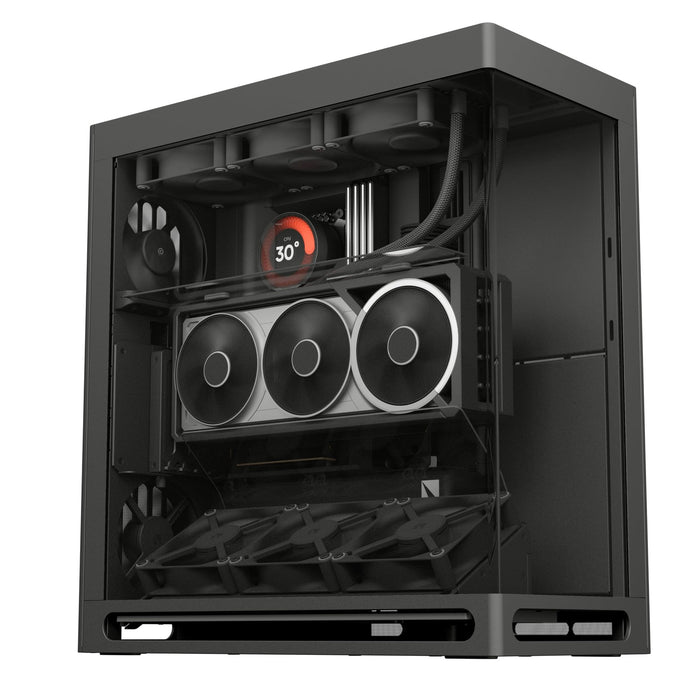 HAVN HS 360 VGPU Black Panoramic Glass ATX PC Case