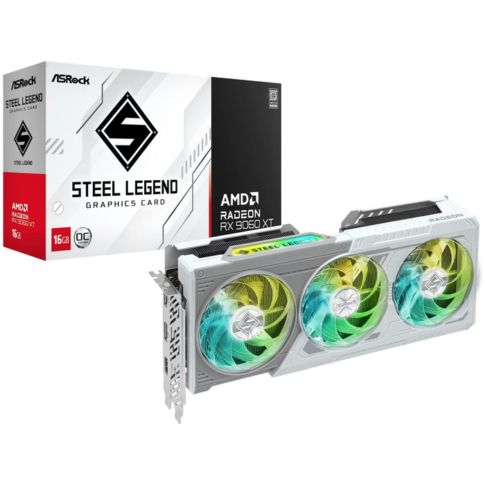 ASRock RX 9060 XT Steel Legend 16GB Graphics Card