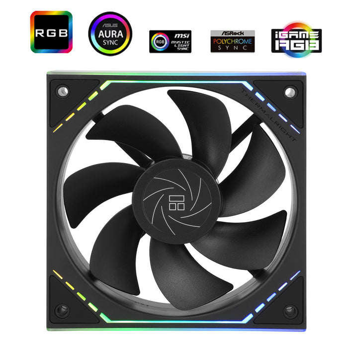 Thermalright TL-M12R Black A-RGB Reverse 120mm PWM Fan