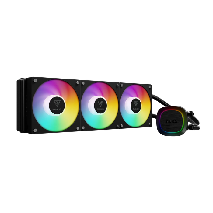 GAMDIAS AURA GL360 V2 Black 360mm ARGB AIO Liquid Cooler