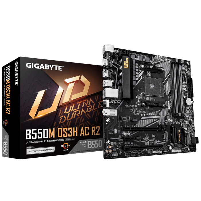 Gigabyte B550M DS3H AC R2 Micro-ATX AM4 Motherboard