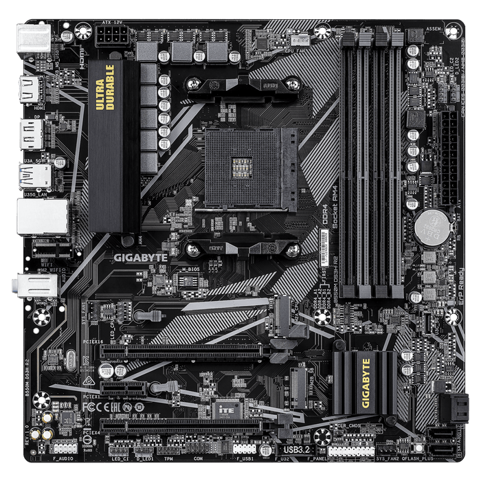 Gigabyte B550M DS3H R2 Micro-ATX AM4 Motherboard