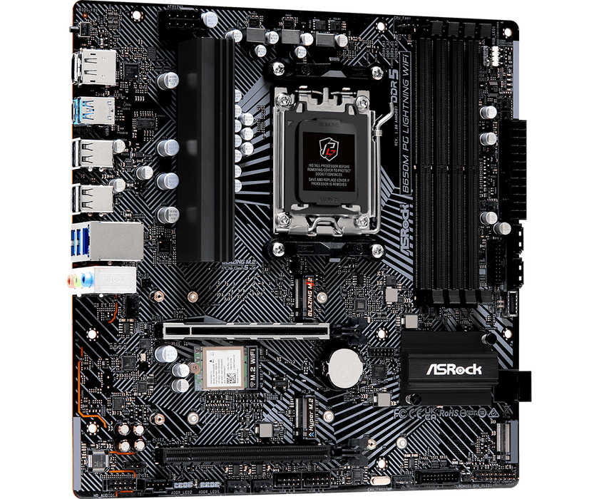 ASRock B650M PG Lightning WIFI mATX AM5 Motherboard