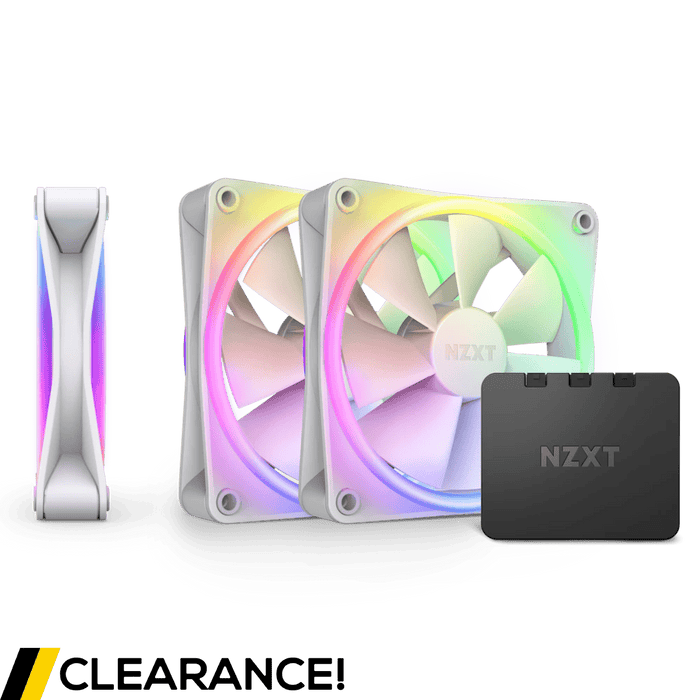 NZXT F120 RGB DUO White 120mm PWM Triple Pack - Grade A