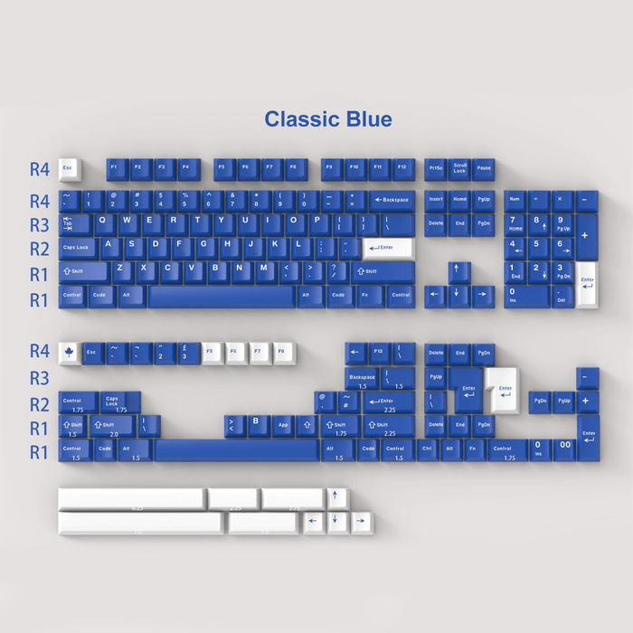 DaYe Classic Blue WOB Cherry Profile Doubleshot ABS Keycaps