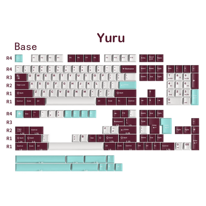 DaYe Yuru Cherry Profile Doubleshot ABS Keycaps