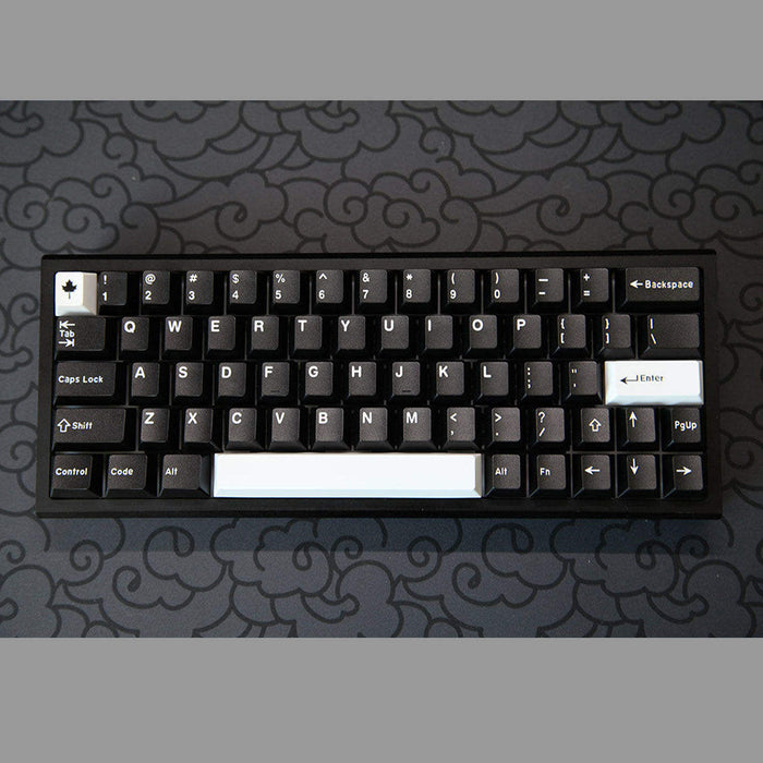 DaYe White on Black WOB Cherry Profile Doubleshot ABS Keycaps