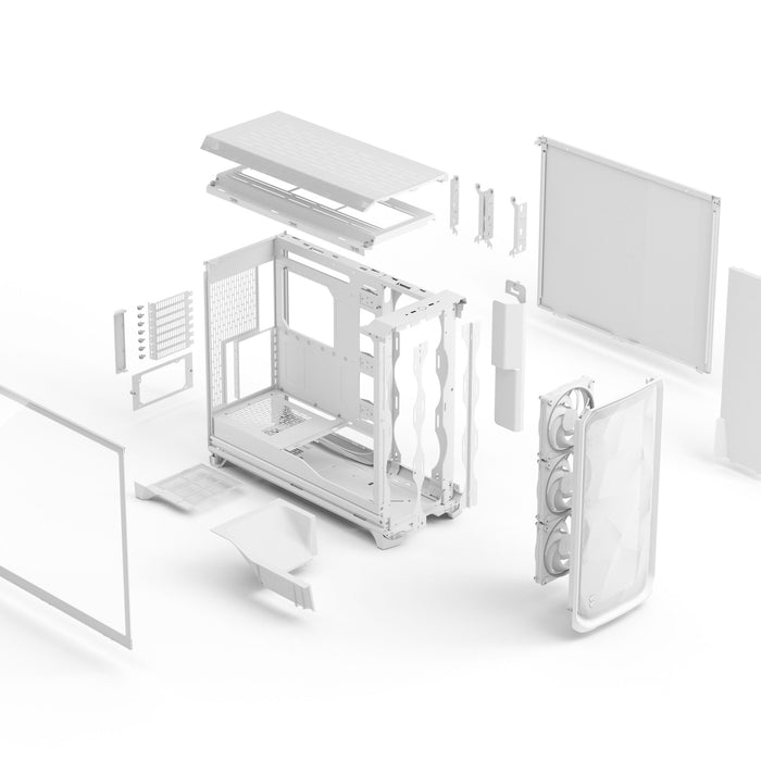 Fractal Design Meshify 3 XL RGB White TG Clear ATX PC Case