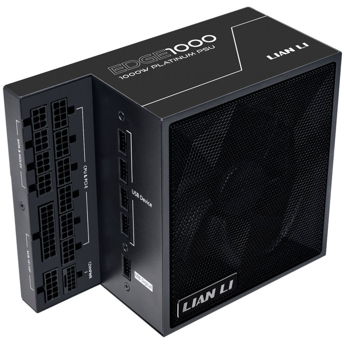 1000W Lian Li Edge ATX 3.1 Platinum Modular PSU Black