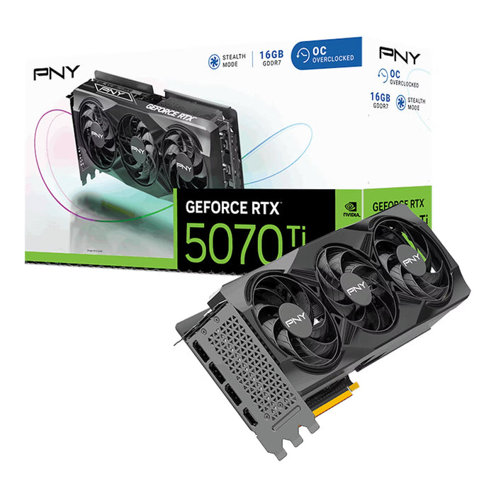 PNY RTX 5070 Ti OC Triple Fan 16GB Graphics Card