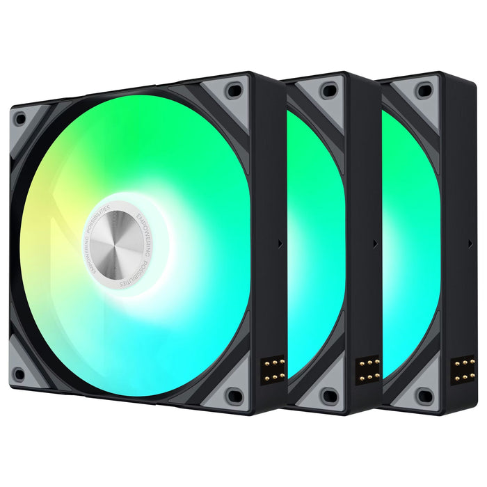 TRYX ROTA SL 120 Magnetic Connect ARGB Black 120mm Triple Pack