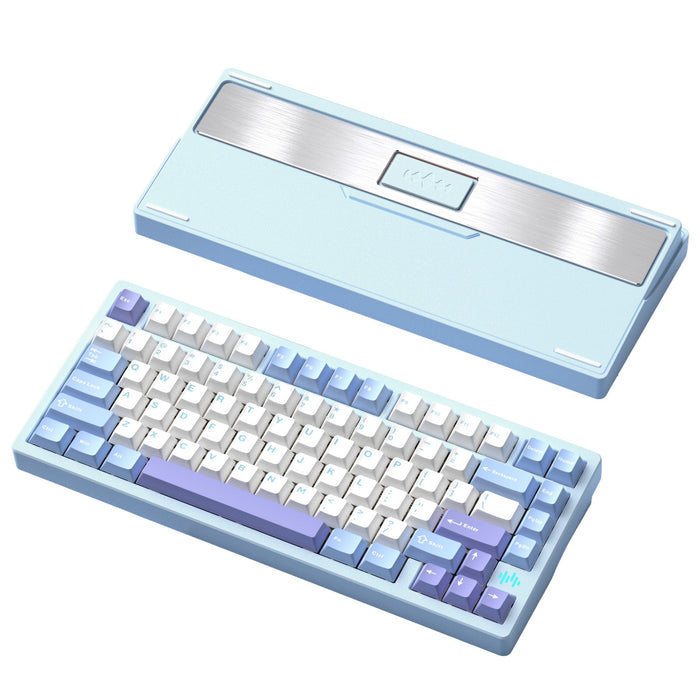 WOBKEY PMOKEY Wave 75 CNC Aluminium Tri-Mode Mechanical Keyboard - Pro ANSI - Blue (PW75Blue)