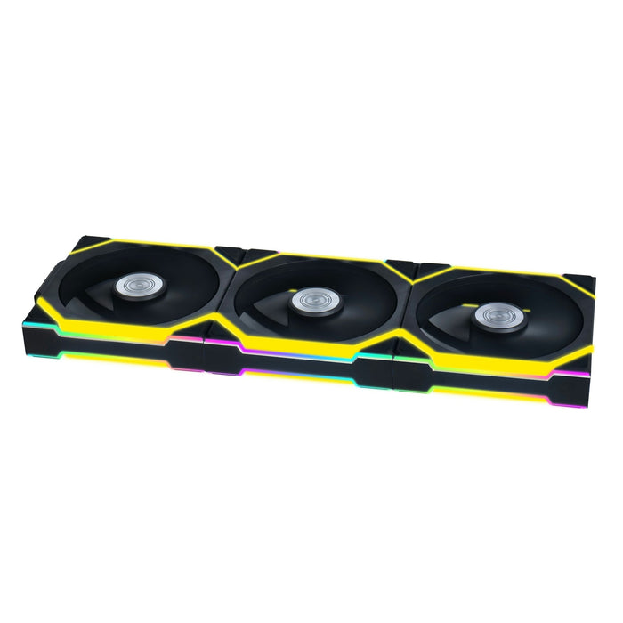 Lian-Li UNI SL120 Wireless A-RGB Black 120mm Triple Pack — Computer Orbit