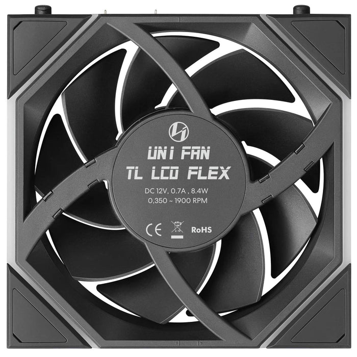 Lian Li UNI FAN TL LCD FLEX 120mm Fan - Black