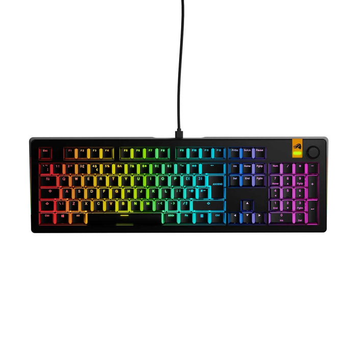Glorious GMMK 3 HE 100% Prebuilt Wired Gaming Keyboard Fox HE Switches Black - UK Layout