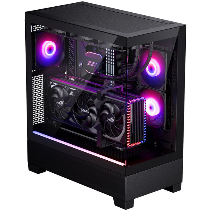 Pc/xt Backside Phanteks XT View D-RGB Black Tempered Glass ATX PC Case — Computer Orbit