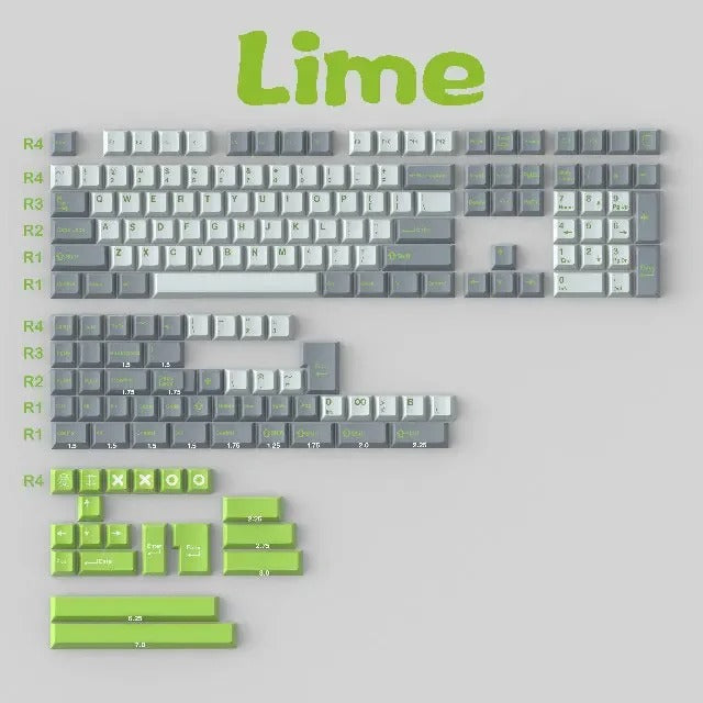 DaYe Lime Cherry Profile Doubleshot ABS Keycaps