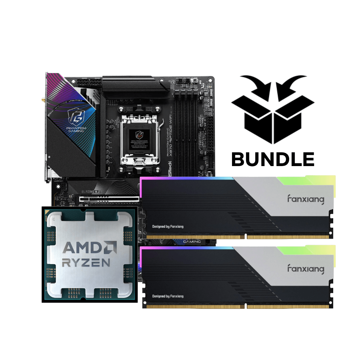 Orbit Bundle: AMD Ryzen 7 9800X3D Processor, 32GB (2X16GB) 6400MHz DDR ...