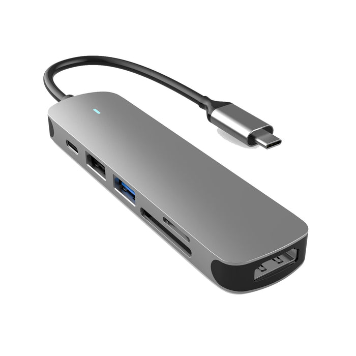 Prevo C605A 6 in 1 USB Type-C Docking Hub