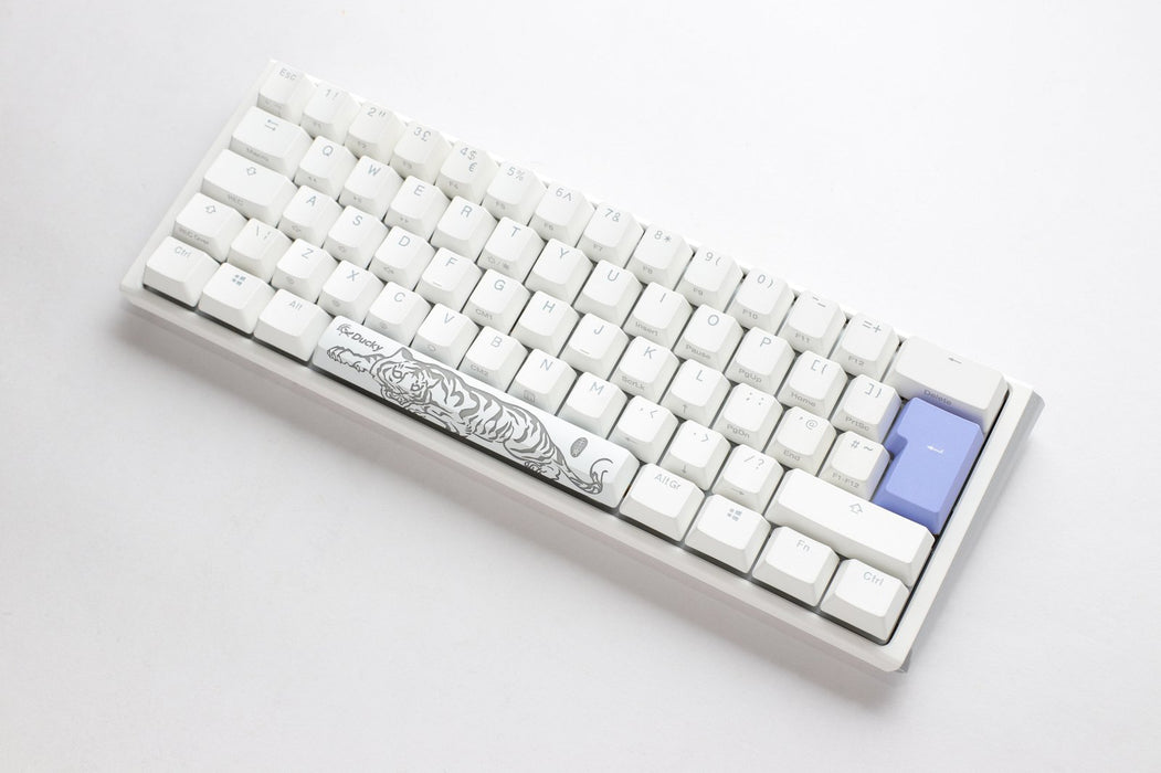 Ducky One 3 Mini Pure White UK ISO RGB Cherry MX Silent Red