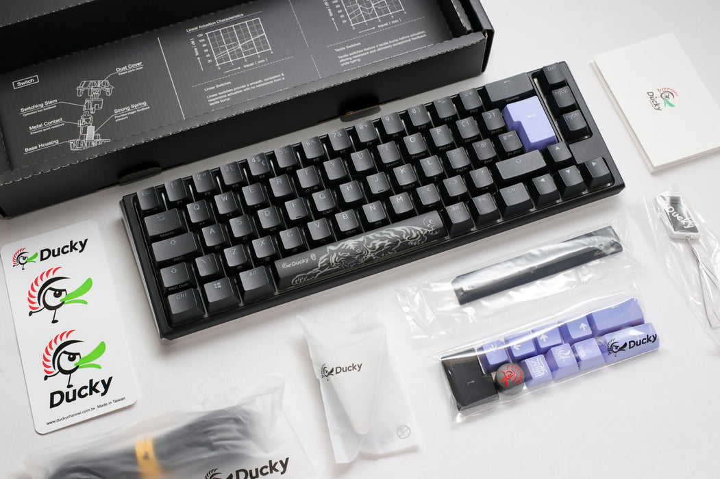 Ducky One 3 SF Black UK ISO RGB Cherry MX Blue