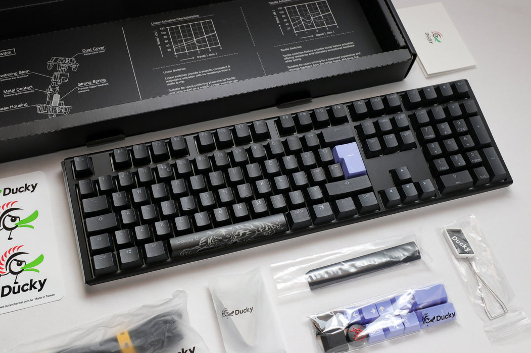 Ducky One 3 Black UK ISO RGB Cherry MX Brown