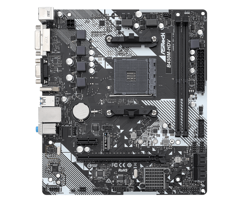 ASRock B450M-HDV Micro-ATX AM4 Motherboard