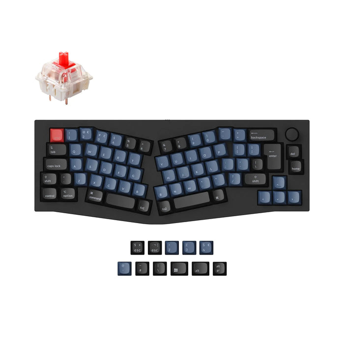 Keychron Q8 Knob RGB Alice Ergonomic UK ISO Gateron Red