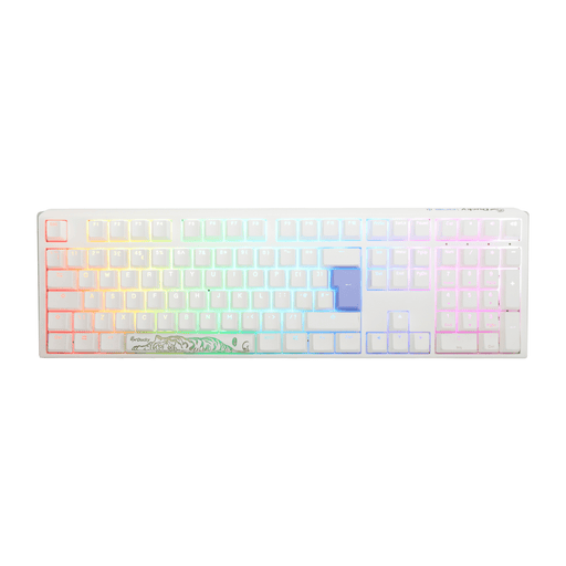 Ducky One 3 Pure White UK ISO RGB Cherry MX Silver