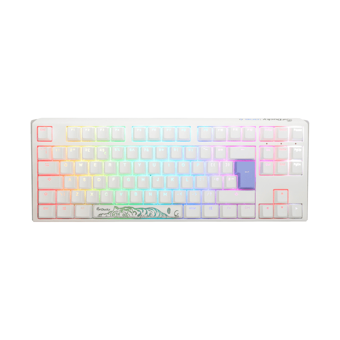 Ducky One 3 TKL Pure White UK ISO RGB Cherry MX Brown